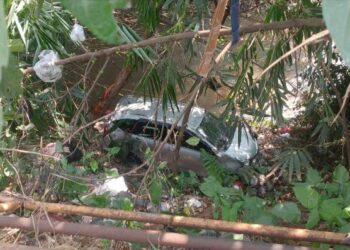 Mobil Grab Terperosok ke Jurang 10 Meter di Cilebut Bogor, Sopir dan Penumpang Selamat