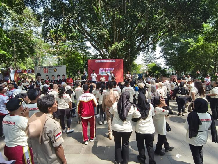 Gerindra Kota Bogor Gelar Fun Walk, 1.500 Kader hingga Tingkat RW Ikut Bergerak