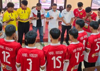 KONI Kabupaten Bogor Lepas Tim Futsal U-17 ke Kejurda Jabar 2026, Bidik Gelar Juara