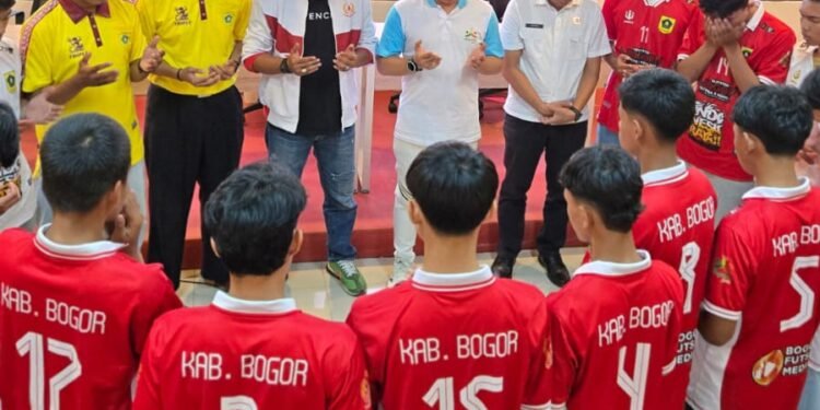KONI Kabupaten Bogor Lepas Tim Futsal U-17 ke Kejurda Jabar 2026, Bidik Gelar Juara