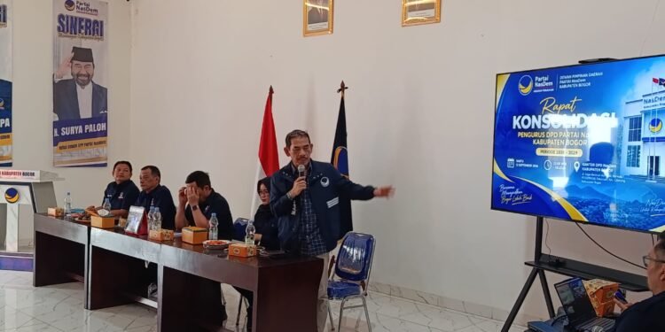 Target Tiga Besar Nasional, NasDem Kabupaten Bogor Mulai Susun Kekuatan Menuju Pemilu 2029, Senior hingga Gen Z jadi Kekuatan Baru