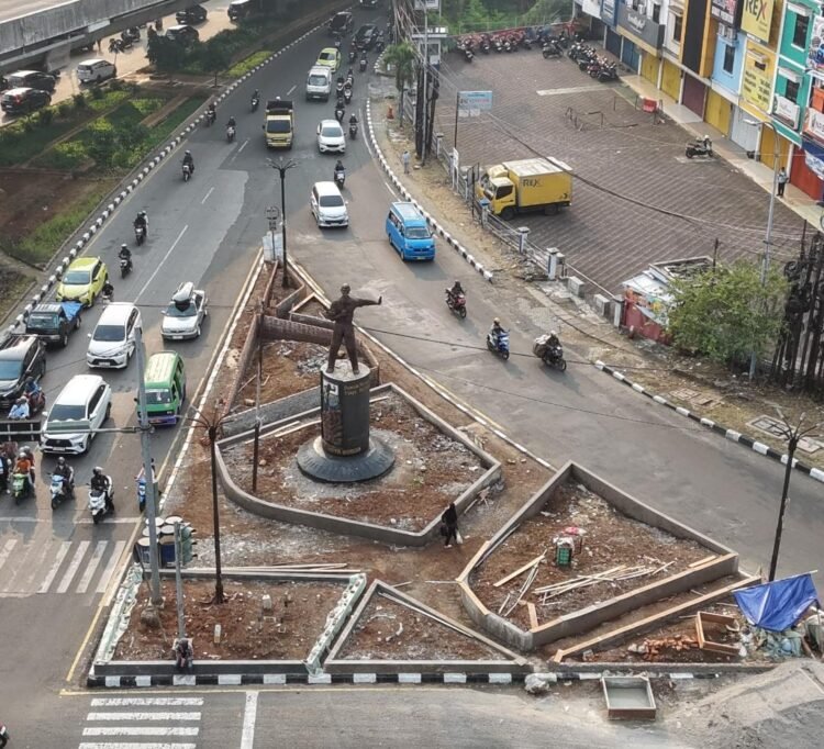 Pemkot Bogor Percantik Kawasan Tugu Narkoba, Taman Dihiasi Tanaman Warna-warni Rp400 Juta