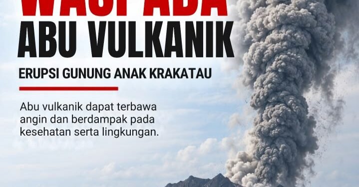 Warga Bogor Diminta Waspada, Abu Vulkanik Anak Krakatau Sudah Capai Jabodetabek