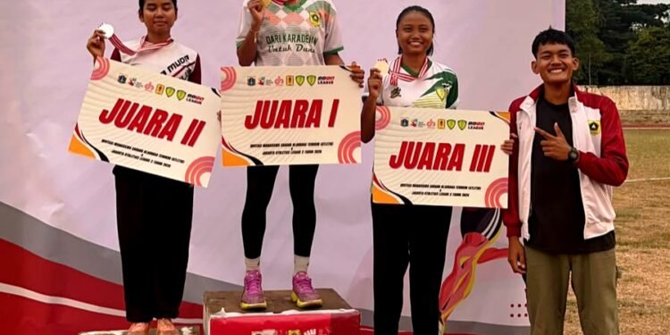 Hari Pertama Kejurnas Atletik, PPOPM Kabupaten Bogor Langsung Sabet Emas dan Perak