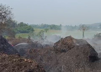 Kebakaran TPA Galuga Masuk Hari Ketiga, Api Kembali Muncul saat Sampah Dibalik