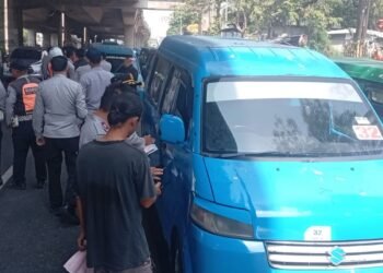 Razia Angkutan Umum di Bogor, 10 Lebih AKDP Terjaring karena Tak Lengkap Surat