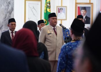 Rudy Susmanto Lantik 5 Pejabat Eselon II Kabupaten Bogor, Satu Jabatan Strategis Masih Kosong
