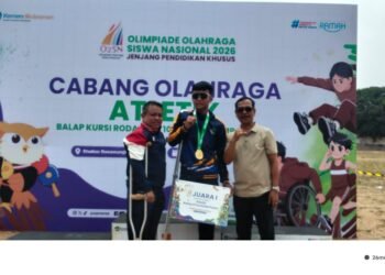 Selamat! Atlet Disabilitas Kabupaten Bogor Bagus Surya Akbar Sabet Emas di O2SN Nasional 2026
