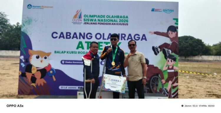 Selamat! Atlet Disabilitas Kabupaten Bogor Bagus Surya Akbar Sabet Emas di O2SN Nasional 2026