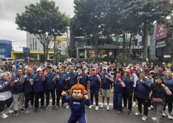 Kota Bogor jadi Pusat Gerakan GEMAR Kemenpora, Warga Antusias Ikut Senam di CFD
