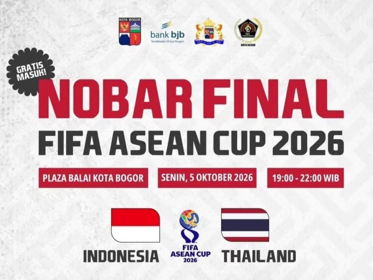 Pemkot Bogor Gelar Nobar Final FIFA Asean Cup 2026, Dedie Rachim Prediksi Indonesia Menang 3-1